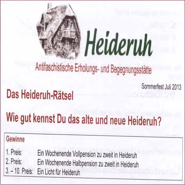 Heideruh Rätsel mit Logo