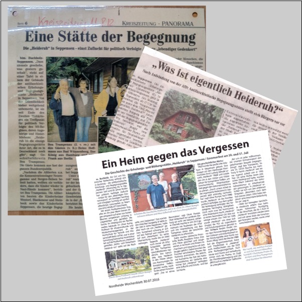 Beitragbild mit Ausschnitten aus Zeitungsbeiträgen
