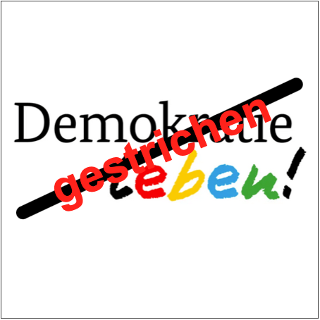 Beitragsbild Demokratie leben: gestrichen