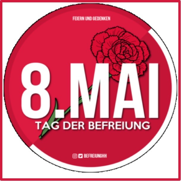 8. Mai – Befreiung vom Faschismus! Button