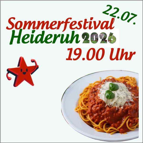 Pastasciutta Antifascista am 22.07. in Heideruh