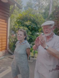 Sommerfest Heideruh. Der Nachmittag: Übergabe des VVN Geschenks